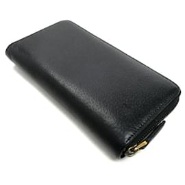 Gucci-Gucci GG Marmont Zip Around Long Wallet-Black