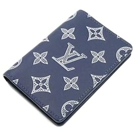 Louis Vuitton-Louis Vuitton Navy Card Case-Navy blue