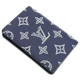 Louis Vuitton-Louis Vuitton Navy Card Case-Navy blue