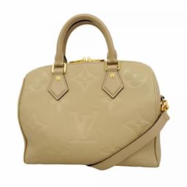 Louis Vuitton-Louis Vuitton Monogram Empreinte Speedy Bandouliere 25 Handbag-Grey