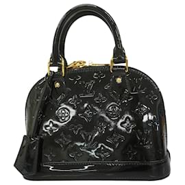 Louis Vuitton-Louis Vuitton Handbag Vernis Alma BB Noir-Black