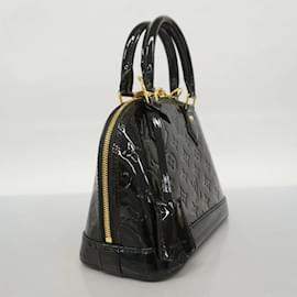 Louis Vuitton-Louis Vuitton Handbag Vernis Alma BB Noir-Black