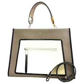 Fendi-Fendi Runaway Leather Handbag-Multiple colors