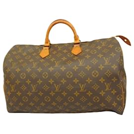 Louis Vuitton-Louis Vuitton Monogram Speedy 40 Handbag-Brown