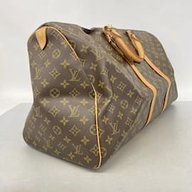 Louis Vuitton-Louis Vuitton Monogram Keepall 55 Boston Bag-Brown