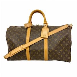Louis Vuitton-Louis Vuitton Boston Bag Monogram Keepall Bandouliere 50-Brown