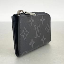 Louis Vuitton-Louis Vuitton Monogram Eclipse Coin Case-Black