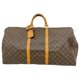 Louis Vuitton-Louis Vuitton Monogram Keepall 60 Boston Bag-Brown