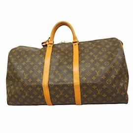 Louis Vuitton-Louis Vuitton Monogram Keepall 55 Boston Bag-Brown