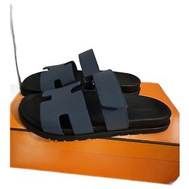 Hermès Zypernsandalen Dunkelblau