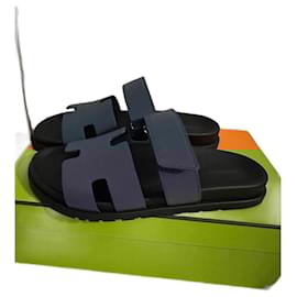 Hermès-Cyprus sandals-Dark blue