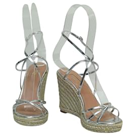 Aquazzura-Sandals-Silvery
