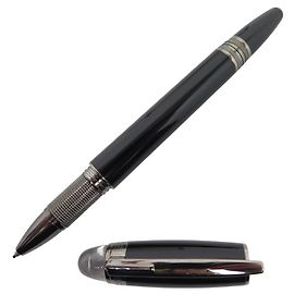 NINE MONTBLANC STARWALKER FELT BLACK RESIN ROLLERBALL PEN BOX Black