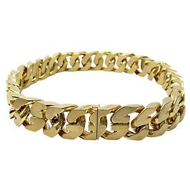 RARE GIVENCHY GOLDSCHNALLE METALLKETTE GROSSE GLIEDER T80 Golden
