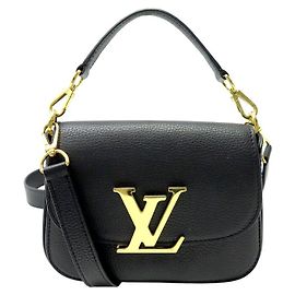 BORSA LOUIS VUITTON NEO VIVIENNE M54057 IN PELLE GRAIN NERA CON TRACOLLA Nero