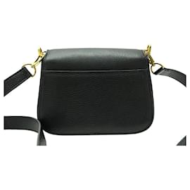 Louis Vuitton-LOUIS VUITTON NEO VIVIENNE M54057 BLACK GRAINED LEATHER HANDBAG WITH SHOULDER STRAP-Black