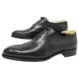 Santoni-SANTONI CARTER 11732 OXFORD ONE CUT 9 IT 44 FR SHOE TREES-Black