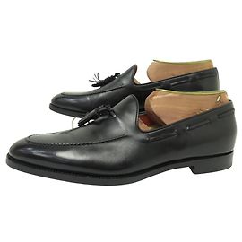 SANTONI DUKE MOCASSINS COM POMPONS COURO 9 IT 44 FR FORMAS Preto