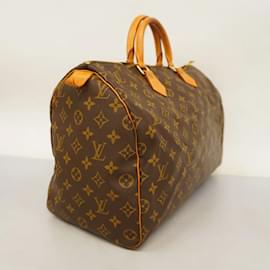 Louis Vuitton-Louis Vuitton Monogram Speedy 40 Handbag-Brown