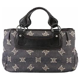 Céline-Celine Macadam Pattern Boogie Bag-Black,Navy blue