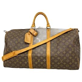 Louis Vuitton-Louis Vuitton Monogram Keepall Bandouliere 55-Brown