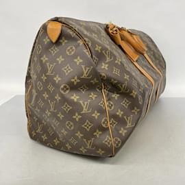 Louis Vuitton-Louis Vuitton Monogram Keepall 55 Boston Bag-Brown