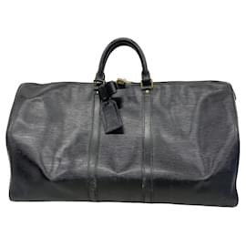 Louis Vuitton-Louis Vuitton Epi Keepall 55 Boston Bag-Black