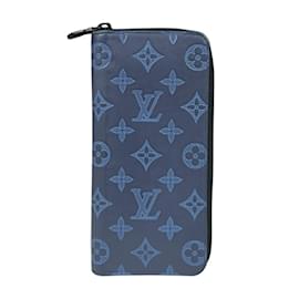 Louis Vuitton-Louis Vuitton Monogram Shadow Long Wallet-Blue