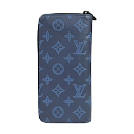 Louis Vuitton-Louis Vuitton Monogram Shadow Long Wallet-Blue