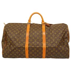 Louis Vuitton-Louis Vuitton Monogram Keepall 60 Boston Bag-Brown