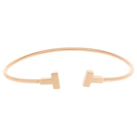 Tiffany & Co-Pulseira T-Wire Tiffany em ouro rosa 18K-Dourado