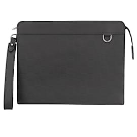 Louis Vuitton-Louis Vuitton Stand Pouch Damier Infini Clutch Bag-Black