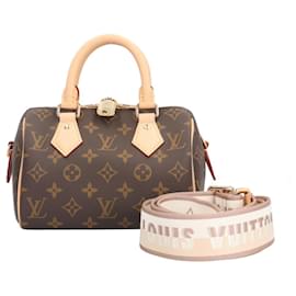 Louis Vuitton-Louis Vuitton Speedy Bandouliere 20 Monogram Shoulder Bag-Brown,Beige,Monogram