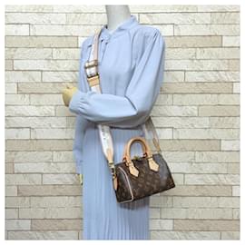 Louis Vuitton-Louis Vuitton Speedy Bandouliere 20 Monogram Shoulder Bag-Brown,Beige,Monogram
