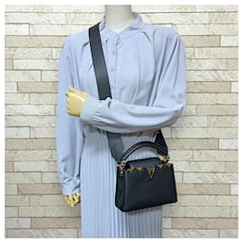 Louis Vuitton-Louis Vuitton Capucines MINI Shoulder Bag-Black