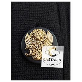 Chanel-New Paris / Venice Black Cashmere Cardi Coat 46 FR-Black