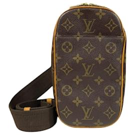 Louis Vuitton-Louis Vuitton Pochette Ganju Monogram Body Bag-Brown
