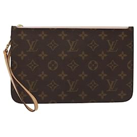 Louis Vuitton-Pochete Neverfull Louis Vuitton-Marrom
