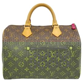 Louis Vuitton-Louis Vuitton Monogram Perforated Speedy 30 Handbag-Fuschia