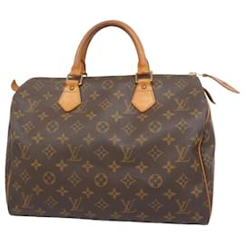 Louis Vuitton-Louis Vuitton Monogram Speedy 30 Handbag-Brown
