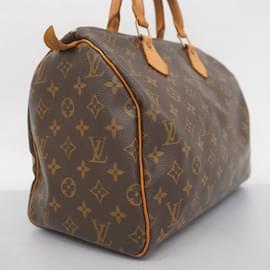 Louis Vuitton-Louis Vuitton Monogram Speedy 30 Handbag-Brown
