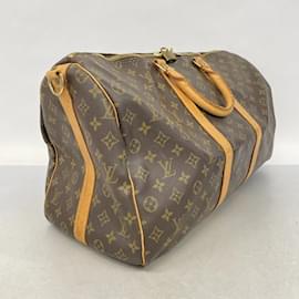 Louis Vuitton-Louis Vuitton Monogram Keepall Bandouliere 50 Handbag-Brown