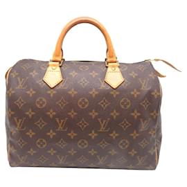 Louis Vuitton-Louis Vuitton Speedy 30 Women's Boston Bag-Brown,Monogram