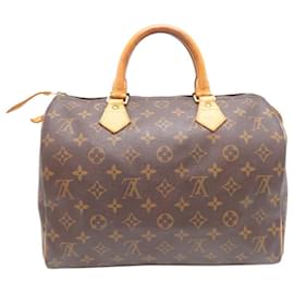 Louis Vuitton-Louis Vuitton Speedy 30 Women's Boston Bag-Brown,Monogram