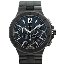 Bulgari-Bvlgari Diagono DG42BSCCH Black Dial Watch for Men-Other