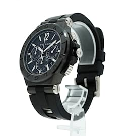 Bulgari-Bvlgari Diagono DG42BSCCH Black Dial Watch for Men-Other