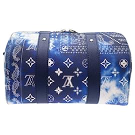 Louis Vuitton-Louis Vuitton City Keepall Shoulder Bag-White,Blue