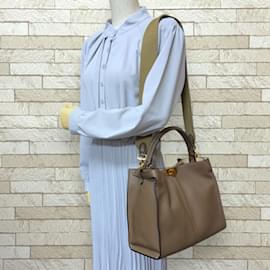 Fendi-Fendi Peekaboo X-Lite Shoulder Bag-Brown