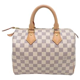 Louis Vuitton-Louis Vuitton Speedy 25 Boston Bag-White
