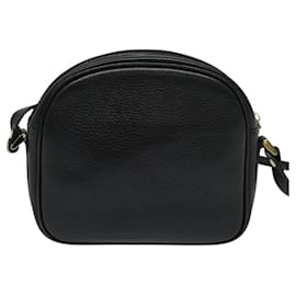 Autre Marque-Burberrys Shoulder Bag Leather Black Auth BA638-Black